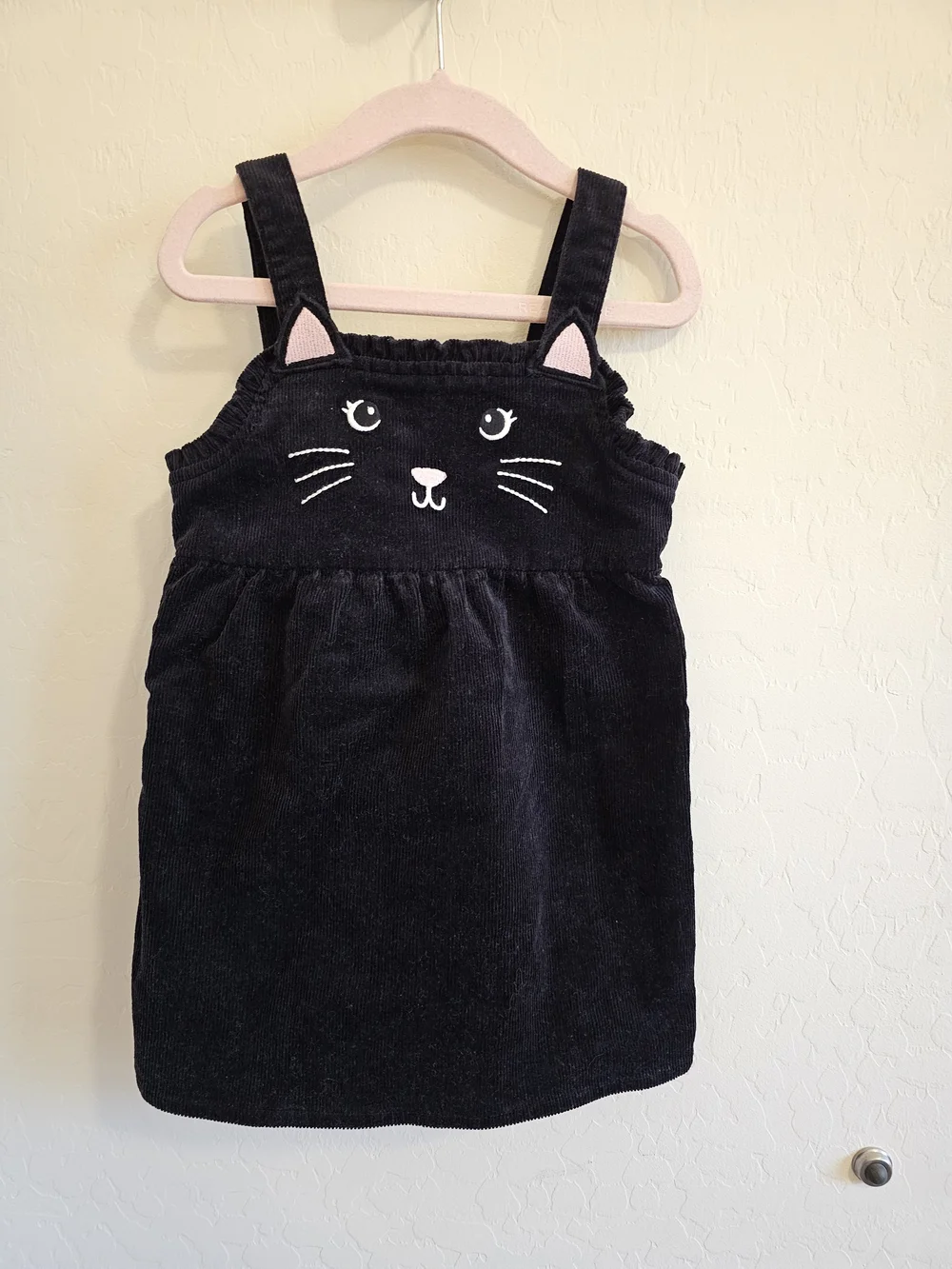 Gymboree Girls Cat Corduroy Jumper Halloween 4T
